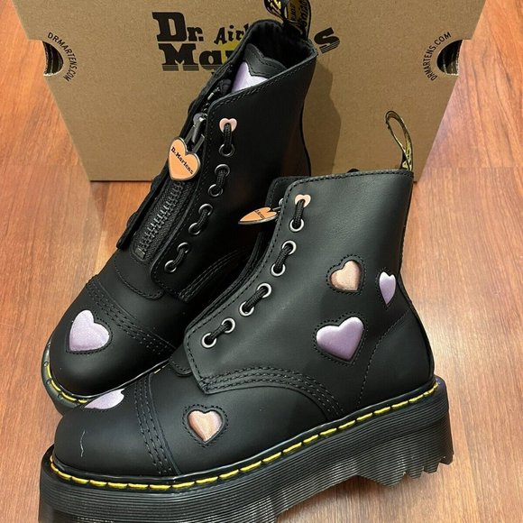 Dr. Martens Sinclair Heart ❤️ Platform Boot MSRP$240 Unique Sweet Details - Picture 8 of 16